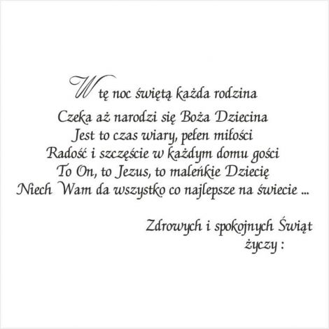 Stempel gumowy Crafty Moly Świąteczne Życzenia No.2